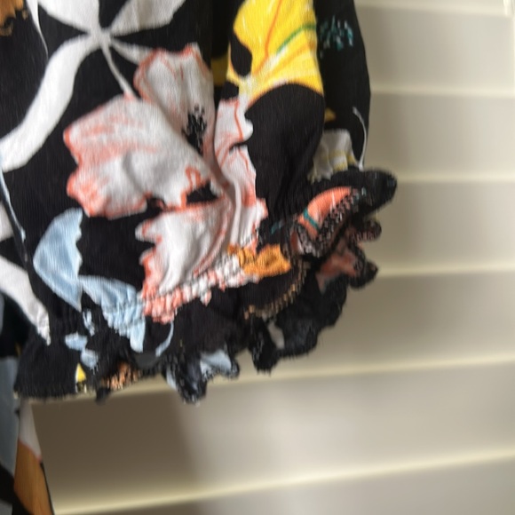 Roxy Orange and White Smocked Mini Sundress - Picture 3 of 6